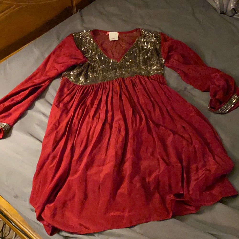 Red wine dress